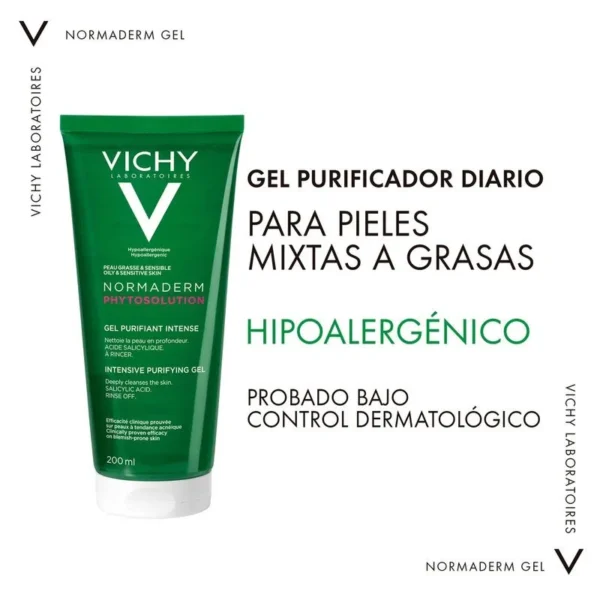 GEL NORMADERM PHYTOSOLUTION LIMPIADOR ENVASE X 200 ML - Imagen 3