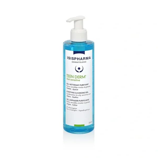 TEEN DERM GEL SENSITIVE LIMPIADOR ENVASE X 250 ML