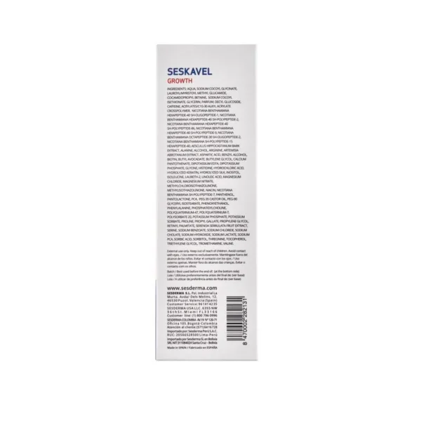 SESKAVEL GROWTH SHAMPOO ANTICAIDA FRASCO X 200 ML - Imagen 2