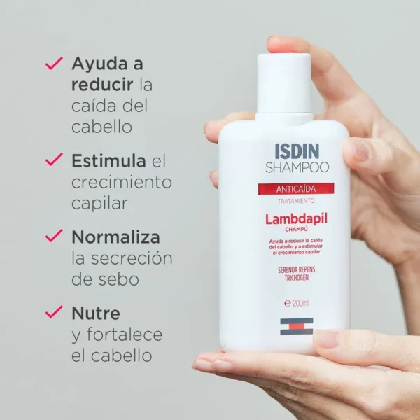 LAMBDAPIL CHAMPU ANTICAIDA FRASCO X 200 ML - Imagen 2