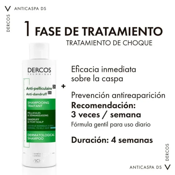 DERCOS SHAMPU ANTICASPA - Imagen 3