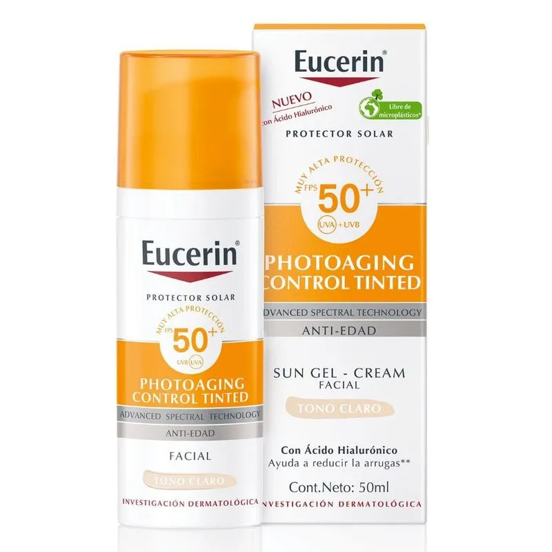 SUN FACIAL ANTIEDAD TONO CLARO  FPS 50 FRASCO X 50 ML