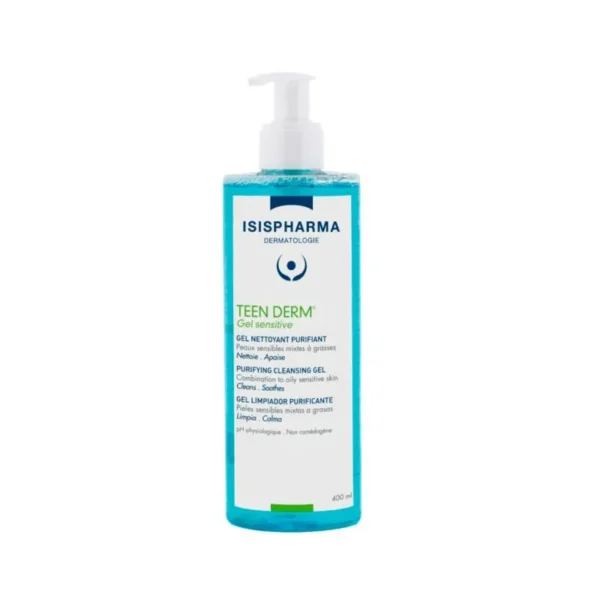 TEEN DERM GEL SENSITIVE LIMPIADOR ENVASE X 400 ML