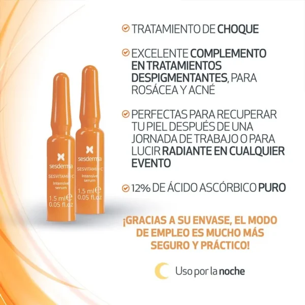 VITAMIN C INTENSIVE SERUM CAJA X 10 AMP X 2 ML - Imagen 3