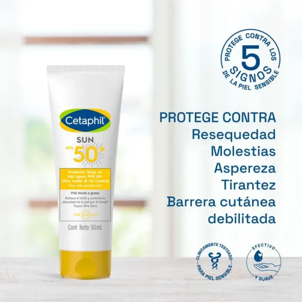 CETAPHIL Sun Ultra Mate Oil Control 50 Ml - Imagen 2